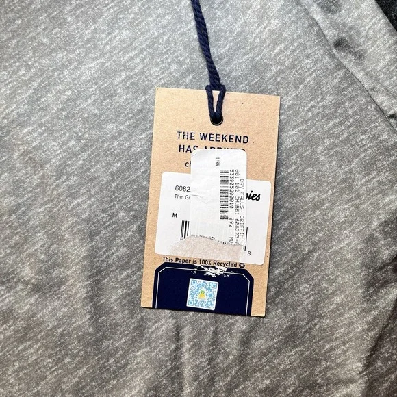 New Chubbies Gray Long Sleeve 1/4 Zip Long Sleeve Shirt Mens M Poly/Spandex - Picture 4 of 11